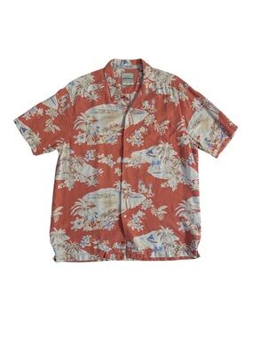 Tommy Bahama Silk Floral Hawaiian Camp Shirt